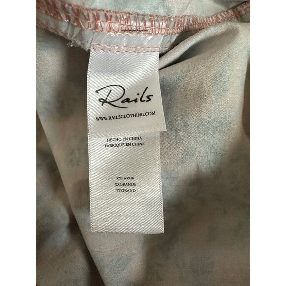 Rails Kian Scattered Posy Peach Floral Mens Swim Shorts Size 2X NWT - Picture 13 of 16